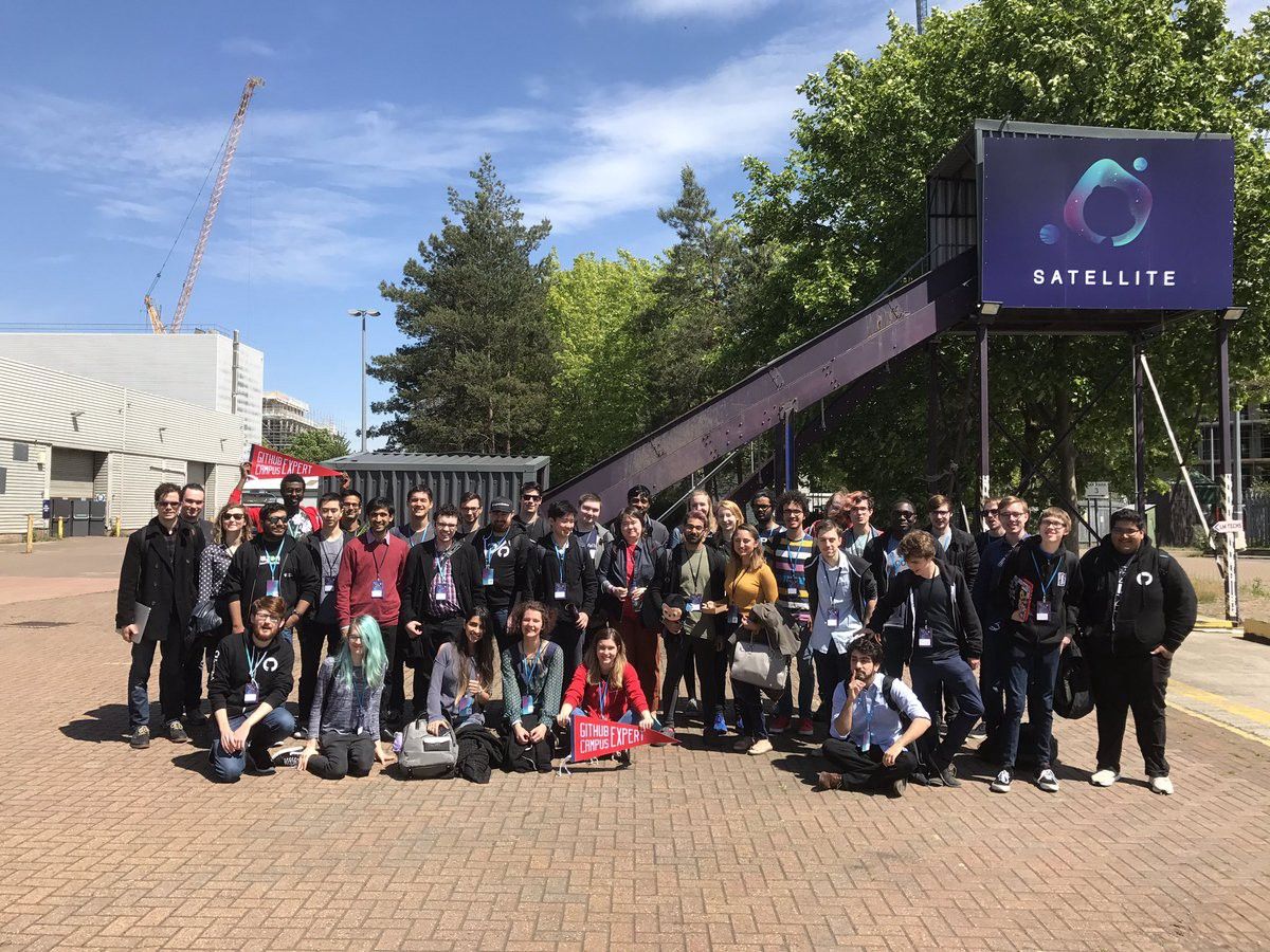 A photo of the Campus Experts that attended GitHub Satellite 2017.